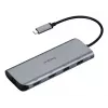 Targus Dual Video Mobile Dock con 140W EPR Pass-Thru, con filo, USB 3.2 Gen 2 (3.1 Gen 2) Type-C, 140 W, 1000 Mbit/s, grigio, 10 Gbit/s
