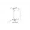 Supporto a soffitto Multibrackets M Universal Projector Mount I