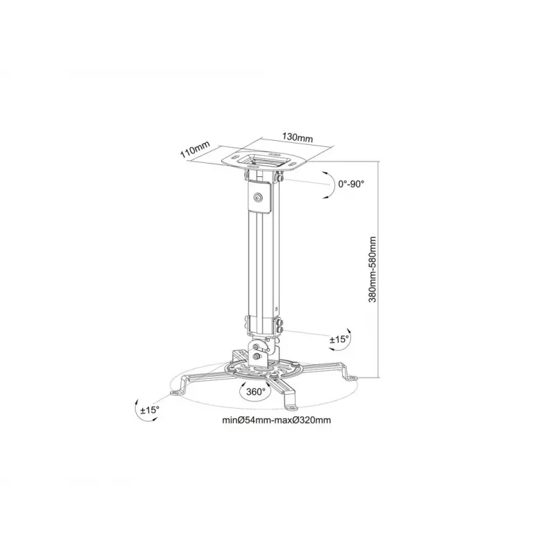 Supporto a soffitto Multibrackets M Universal Projector Mount I