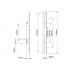 Braccio di montaggio per schermo piatto Multibrackets M Pro Series Fixed Arms 400 mm