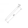 Tubo di prolunga Multibrackets M Pro Series Extension Pipe 0.8m nero