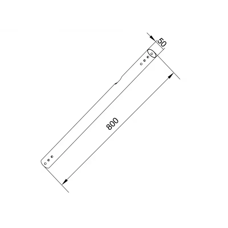 Tubo di prolunga Multibrackets M Pro Series Extension Pipe 0.8m nero