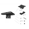 Piastra a soffitto Multibrackets M Pro Series nero plastica acciaio 165 mm