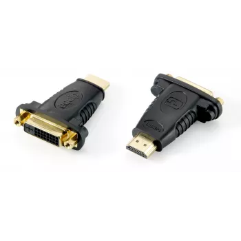 Equip adattatore HDMI a DVI-D Dual Link, DVI (24+1), HDMI A, nero