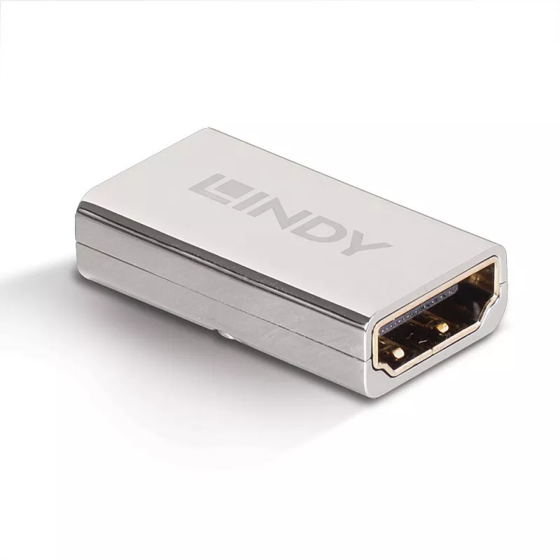 Lindy adattatore HDMI 2.1 femmina-femmina, HDMI 2.1, HDMI 2.1, argento