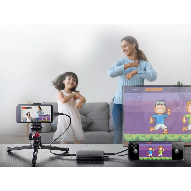 ATEN CAMLIVE™+(registrazione video HDMI a USB-C UVC con Power Pass-Through PD3.0)