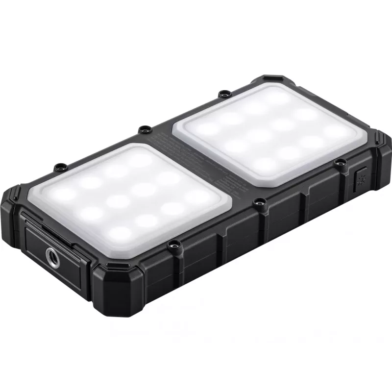 Powerbank solare Sandberg CampLED 10000, 10000 mAh, Programmable Power Supply (PPS), 3,7 V, 15 W, nero