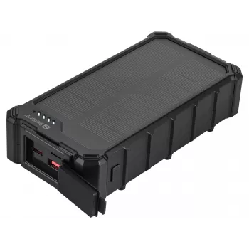 Powerbank solare Sandberg CampLED 20000, 20000 mAh, Programmable Power Supply (PPS), 3,7 V, 15 W, nero