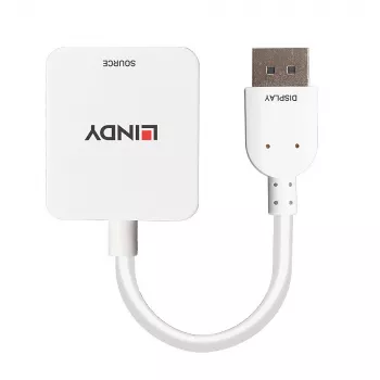 Convertitore Lindy HDMI 18G a DisplayPort 1.2, 0,095 m, HDMI Type-A (standard), DisplayPort, connettore femmina, connettore maschio, dritto