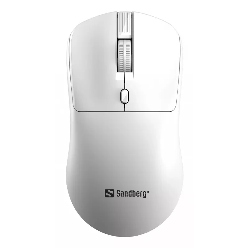 Mouse wireless Sandberg Saver bianco, per entrambe le mani, RF Wireless, 1600 DPI, bianco