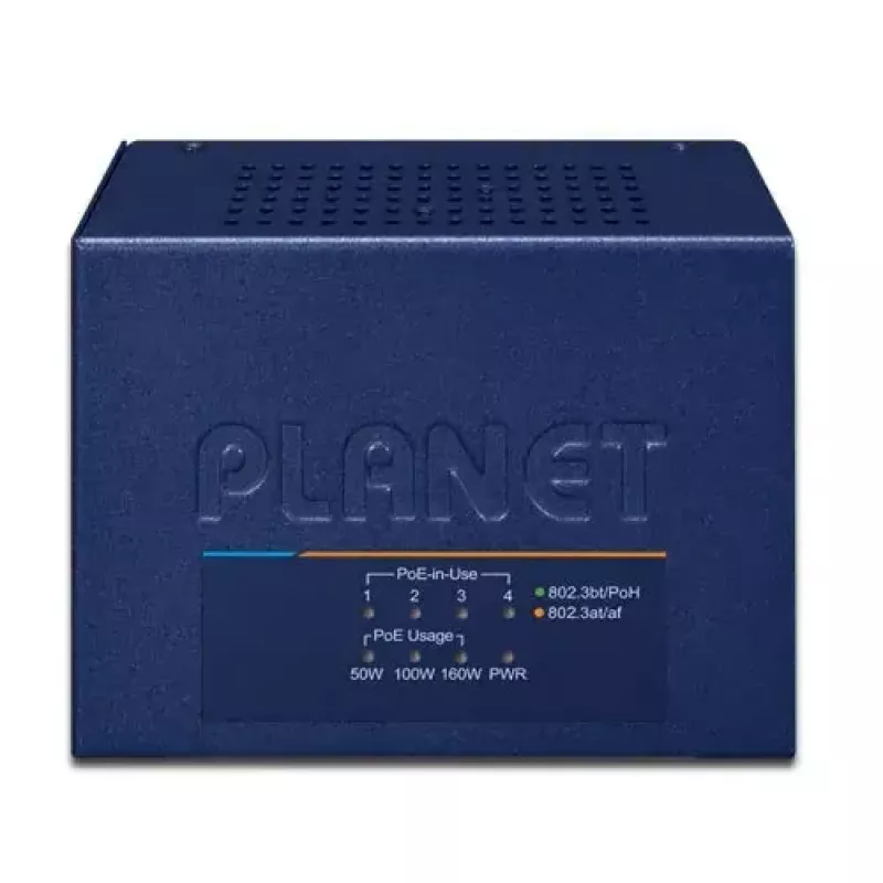 PLANET UPOE-400 hub iniettore PoE 802.3bt Multi-Gigabit a 4 porte
