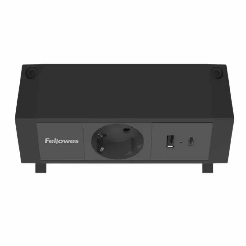 Fellowes 100137172 Prolunga elettrica 2 m 1 uscita AC per interni nero