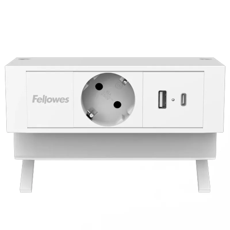 Fellowes 100137173 Prolunga elettrica 2 m 1 presa AC per interni bianco
