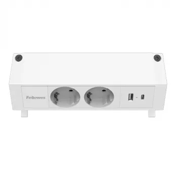 Fellowes 100137183 Prolunga elettrica 2 m 2 prese AC per interni bianco