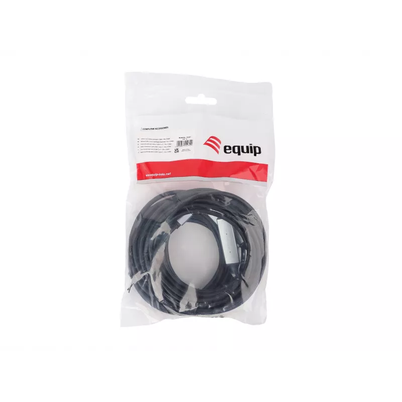 Cavo di prolunga attivo USB-C su USB-C EQUIP 10 m, USB 3.2 Gen 1 (5 Gbit/s), nero