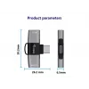 Adattatore USB-C OTG 2-in-1 EQUIP 133479 — 100W PD, 10Gbit/s, 1x USB-C su 2x USB-C, grigio