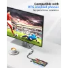 Adattatore USB su HDMI EQUIP 133498 (connettore USB-C e USB-A su HDMI, 1080p, case in alluminio, grigio)