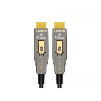 Equip Cavo ottico attivo HDMI 2.1 15 m, tipo D + A rimovibili, 48 Gbit/s, 8K/60Hz