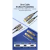 Equip Cavo ottico attivo HDMI 2.1 15 m, tipo D + A rimovibili, 48 Gbit/s, 8K/60Hz