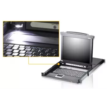 ATEN CL5708N console rack 48,3 cm (19 pollici) nero 1HE