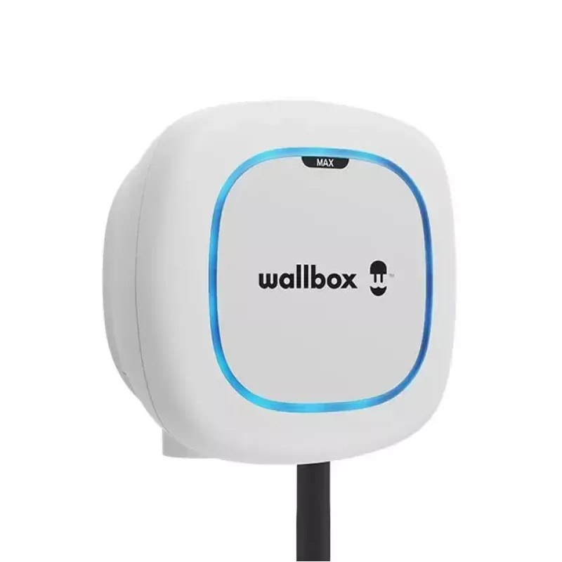 Wallbox Pulsar Max 22 kW, Wi‑Fi & Bluetooth, cavo 5 m, IP54, IK10, Bianco
