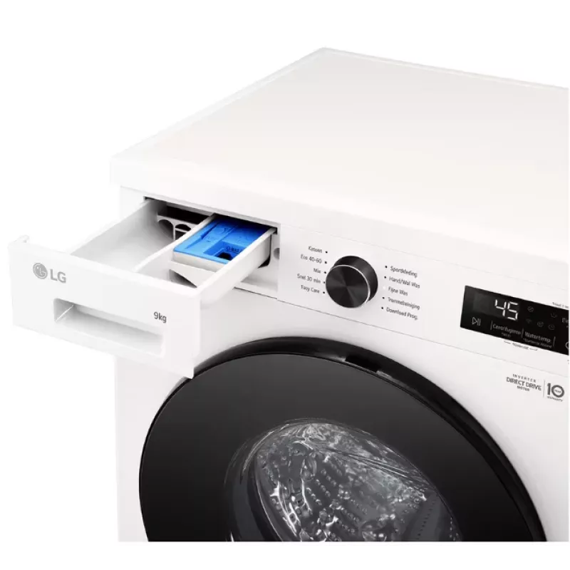 Lavatrice a carica frontale LG F4X1009NWB — 9 kg, 1310 giri/min, Classe A, bianca