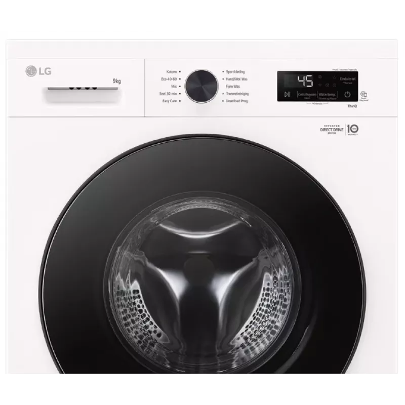 Lavatrice a carica frontale LG F4X1009NWB — 9 kg, 1310 giri/min, Classe A, bianca
