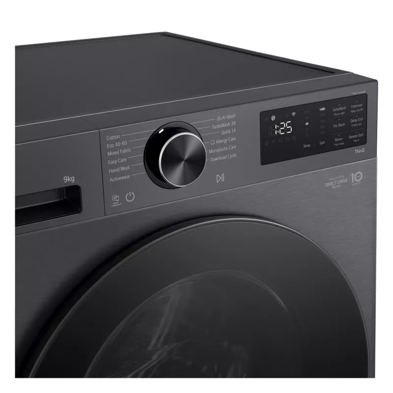 LG F2X50S9TBB Lavatrice a carica frontale 9 kg 1170 giri/min nero