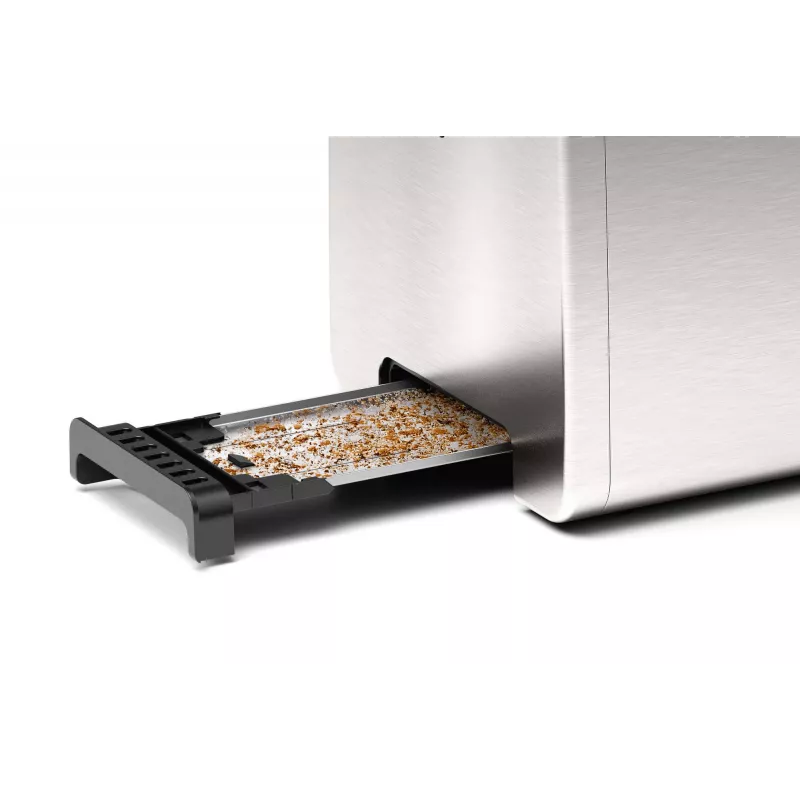 Bosch TAT4P420 Tostapane 2 fette 970 W nero, acciaio inox