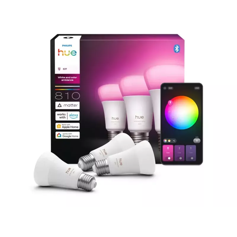 Philips Hue White and colour ambience A60 – Lampadina smart E27 – 810