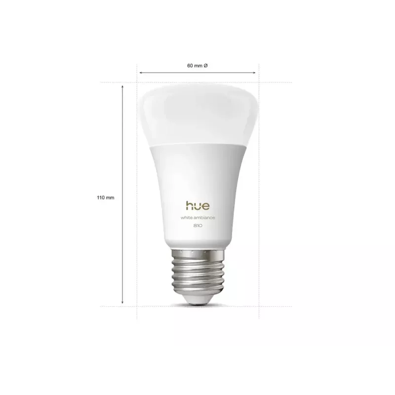 Philips Hue WA 810 A60 3P EU | E27 | 6 W | luce da bianco caldo a bianco freddo | Bluetooth, Zigbee