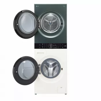 Lavasciuga LG WT1210EGF a libera installazione carica frontale, 22 kg, 1400 giri/min, verde/bianco