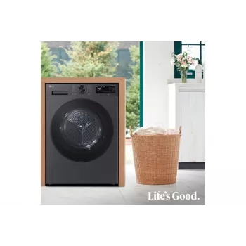 LG RHX5009TBB Asciugatrice a libera installazione carica frontale 9 kg grafite