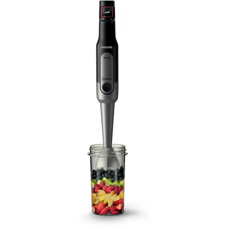 Frullatore a immersione Philips Viva Collection HR2656/90 nero acciaio spazzolato