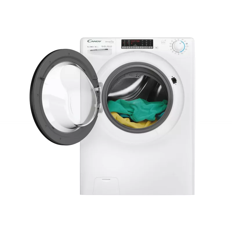 Lavatrice Candy Smart Pro Inverter CSO486TWMB6/1-S a carica frontale 8 kg 1400 giri/min bianco