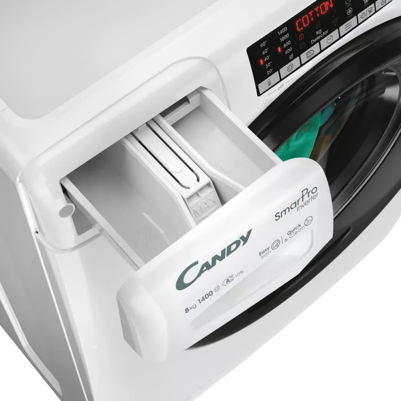 Lavatrice Candy Smart Pro Inverter CSO486TWMB6/1-S a carica frontale 8 kg 1400 giri/min bianco