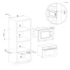 Microonde grill da incasso Candy CA38FL7N20WXB nero 20 L 750 W
