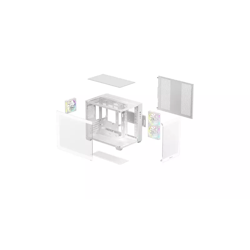 Case PC DeepCool CG330 3F bianco — chassis mid-tower ATX, bianco