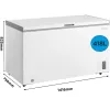 Congelatore a pozzetto Midea MDRC564FZE01 — a libera installazione, 418 l di capacità netta, bianco
