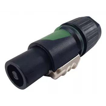 Connettore maschio per cavo speakON 4 poli EQUIP connettore femmina, nero, 22,5×22,5 mm, 30 g