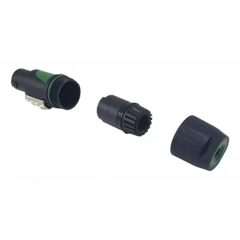 Connettore maschio per cavo speakON 4 poli EQUIP connettore femmina, nero, 22,5×22,5 mm, 30 g
