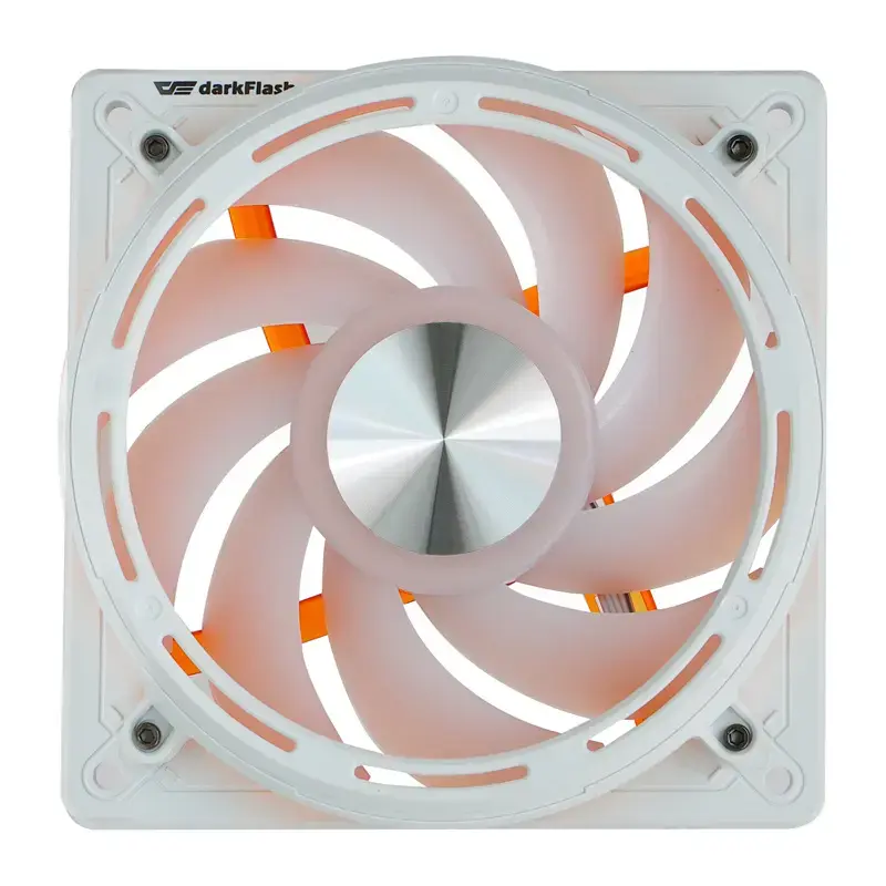 Ventola per case Darkflash DE8 (bianco) — ventola singola/raffreddamento del case