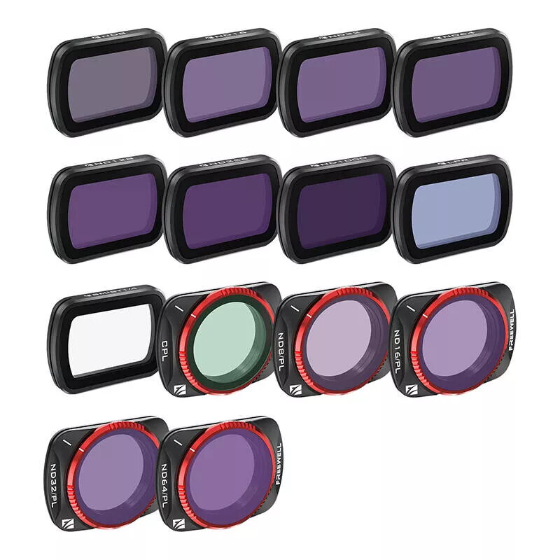 Set di filtri per fotocamera Freewell per DJI Osmo Pocket 3 – kit da 14 pezzi