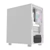 Case per computer Darkflash DB330M bianco v2 con tre ventole preinstallate, supporto micro-ATX/mATX