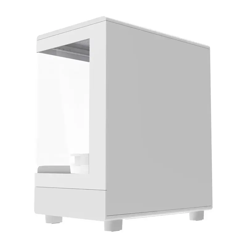 Case per computer Darkflash DB330M bianco v2 con tre ventole preinstallate, supporto micro-ATX/mATX