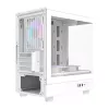 Case per computer Darkflash DB330M bianco v2 con tre ventole preinstallate, supporto micro-ATX/mATX
