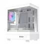 Case per computer Darkflash DB330M bianco v2 con tre ventole preinstallate, supporto micro-ATX/mATX