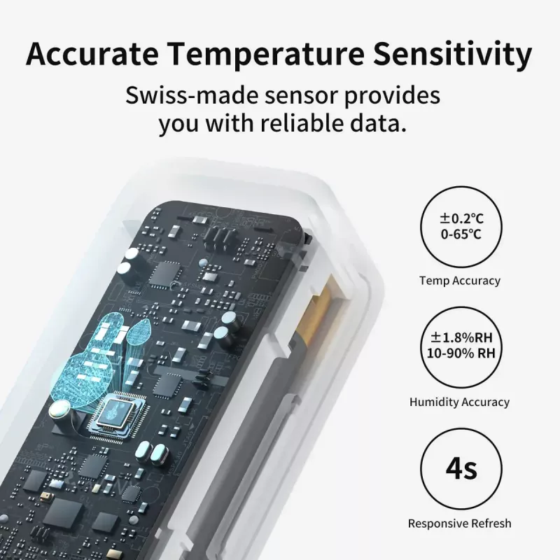SwitchBot Hub Mini + set 3x sensore di temperatura e umidità