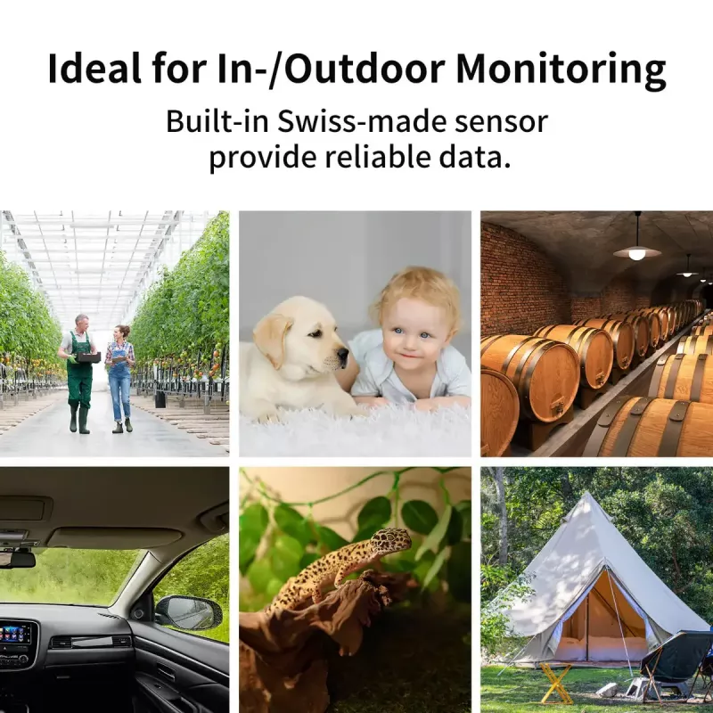 SwitchBot Hub Mini + set 3x sensore di temperatura e umidità