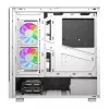 Case per computer DarkFlash DS950V con display integrato, bianco, con 6 ventole